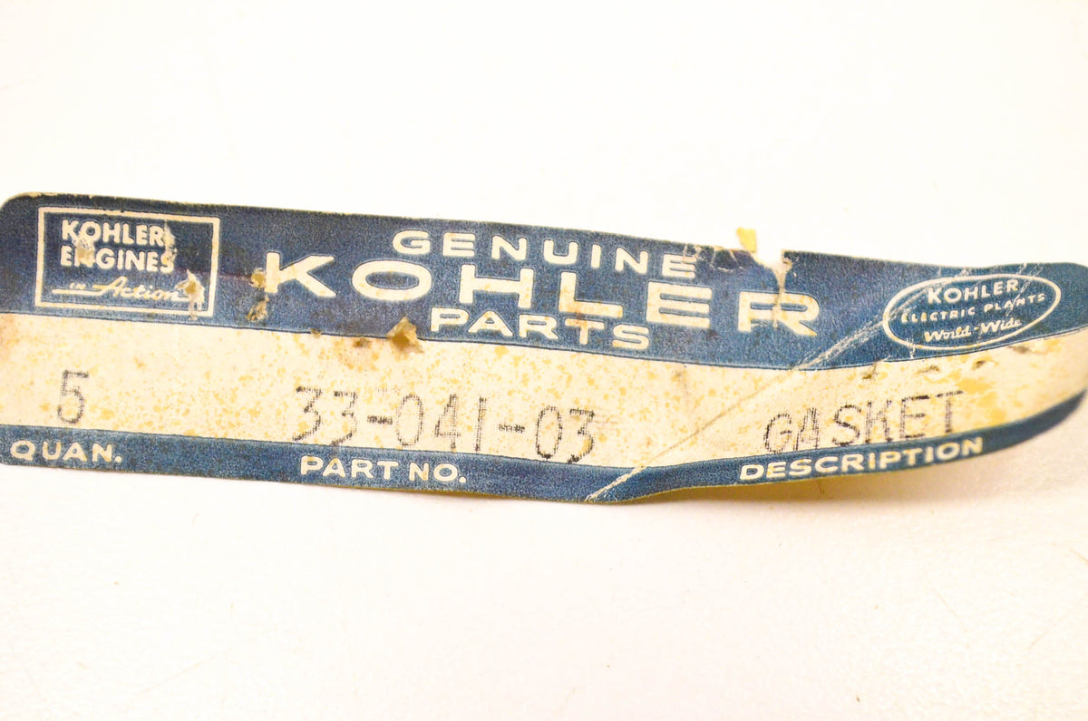 Kohler 33 041 03, 33-041-03 Gasket NOS