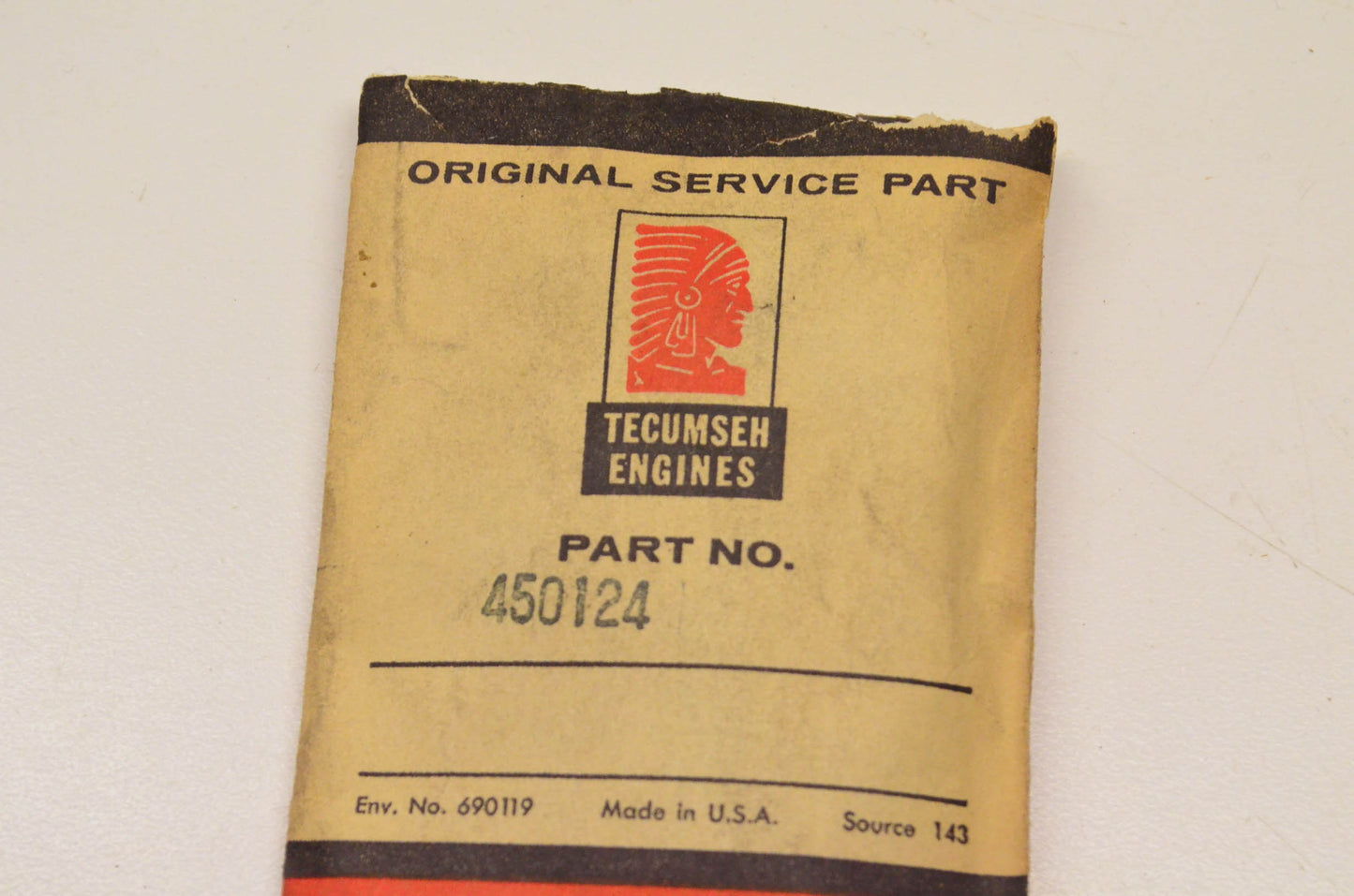 Tecumseh 450124 Pre Air Cleaner Bag NOS