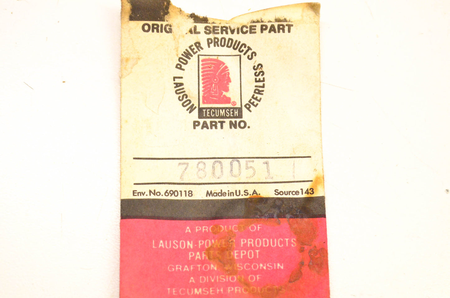 Tecumseh 780051 Washer Qty 3 NOS