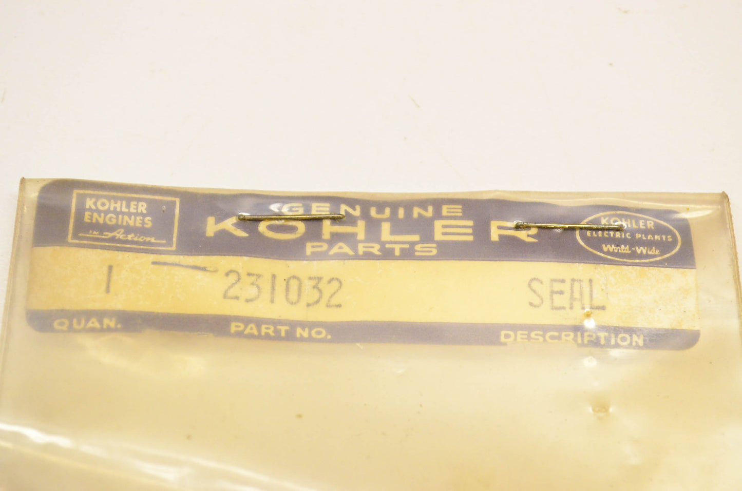 Kohler 231032 Seal NOS