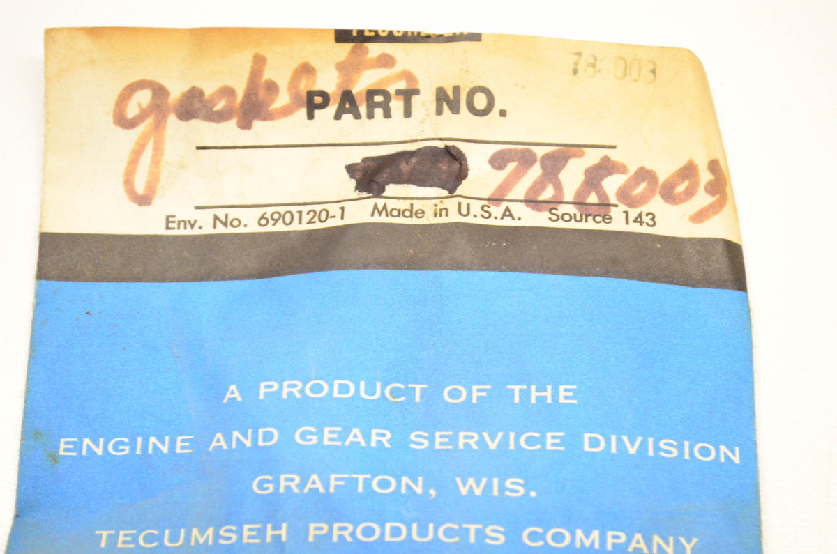 Tecumseh 788003 Gasket NOS