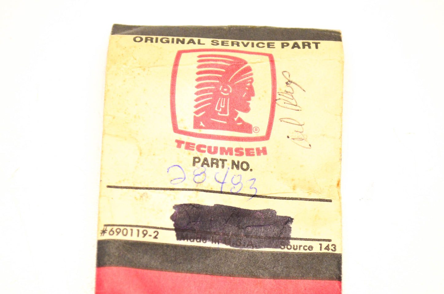 Tecumseh 28483 Oil Drain Plug NOS