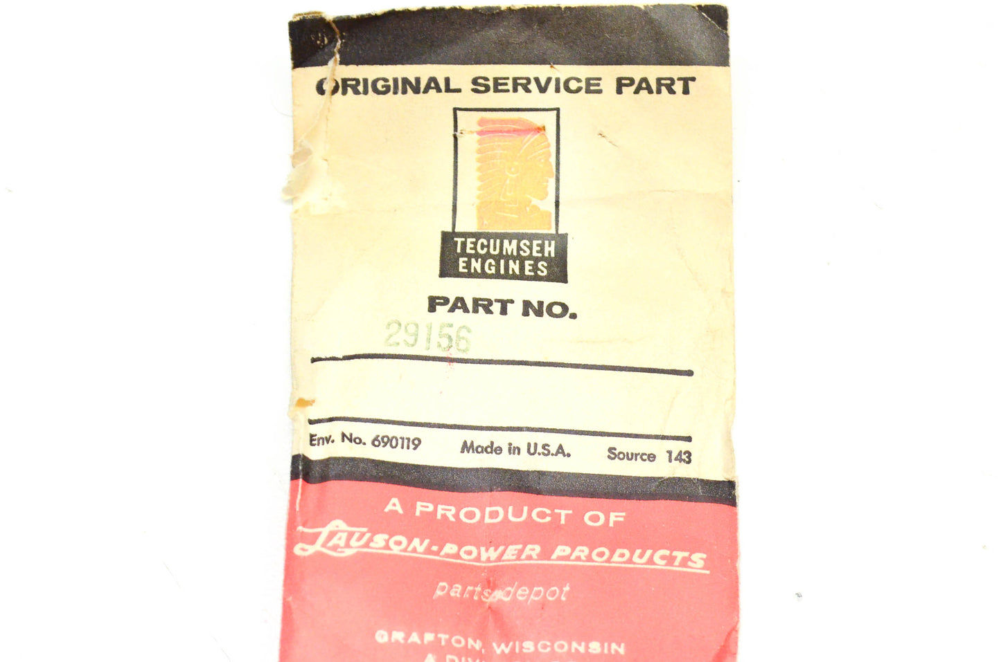 Tecumseh 29156 Needle Valve Kit NOS