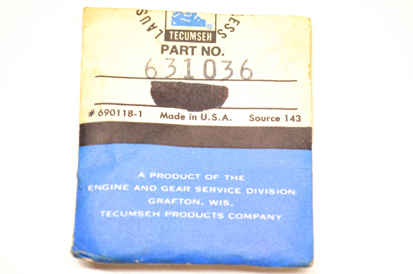 Tecumseh 631036 Shutter NOS