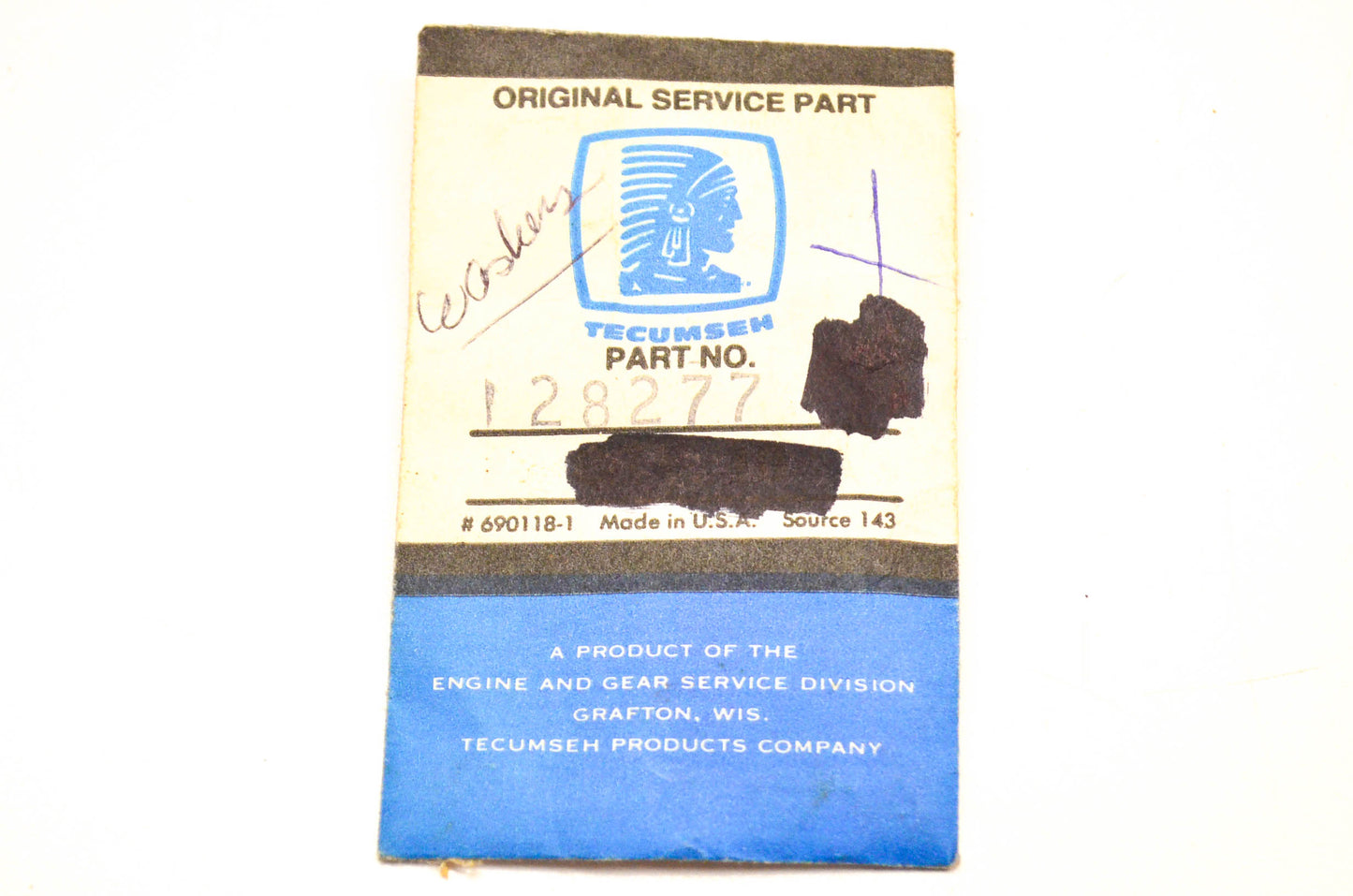 Tecumseh 28277 Washer NOS