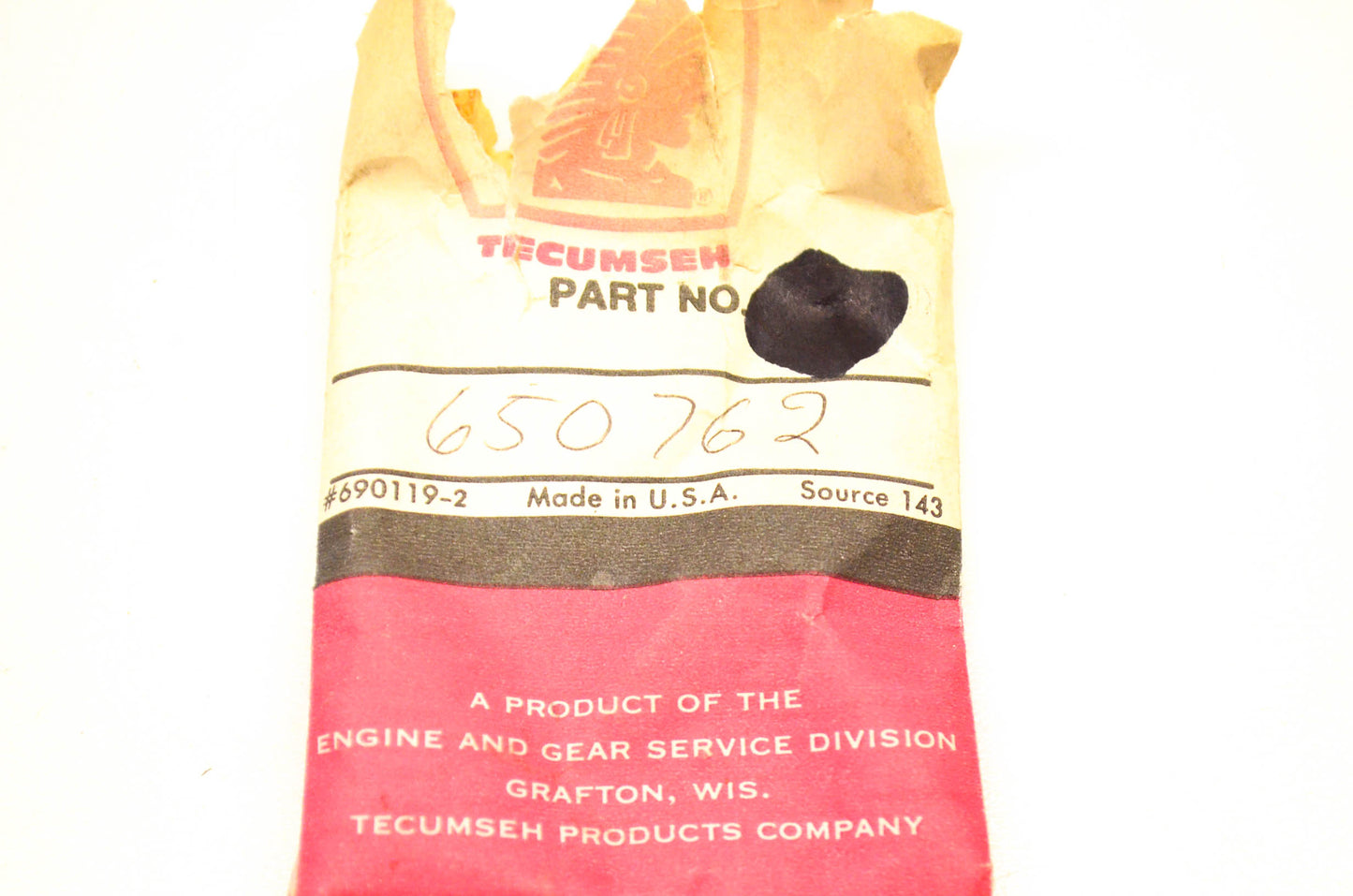 Tecumseh 650762 Screw NOS