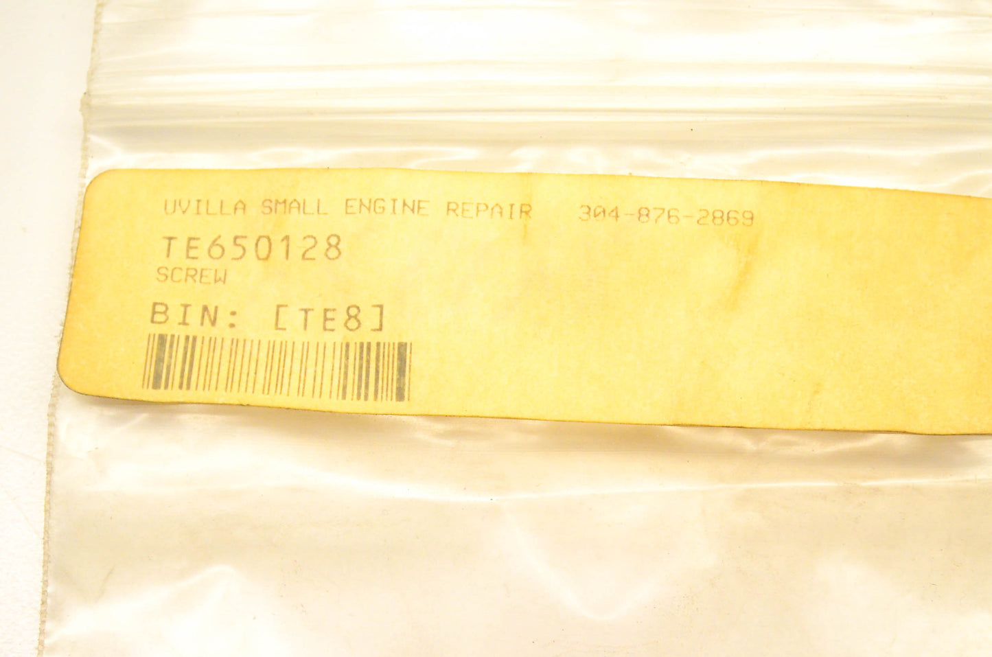 Tecumseh 650128 Screw NOS