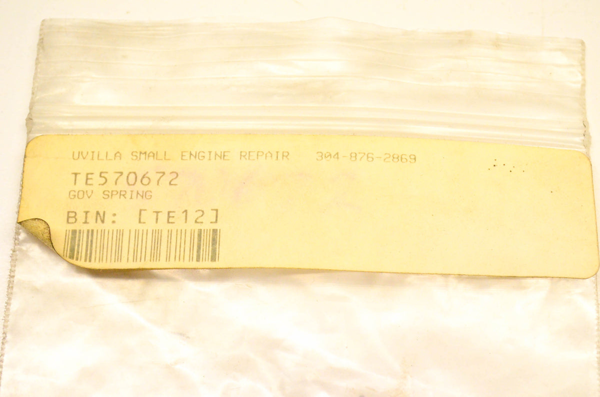 Tecumseh 570672 Governor Spring NOS
