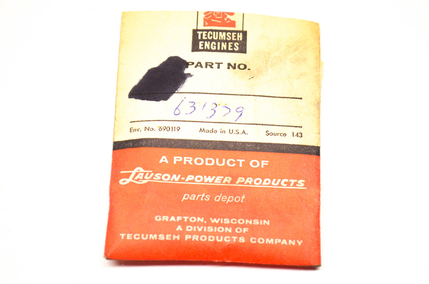 Tecumseh 631379 O-ring Qty 5 NOS