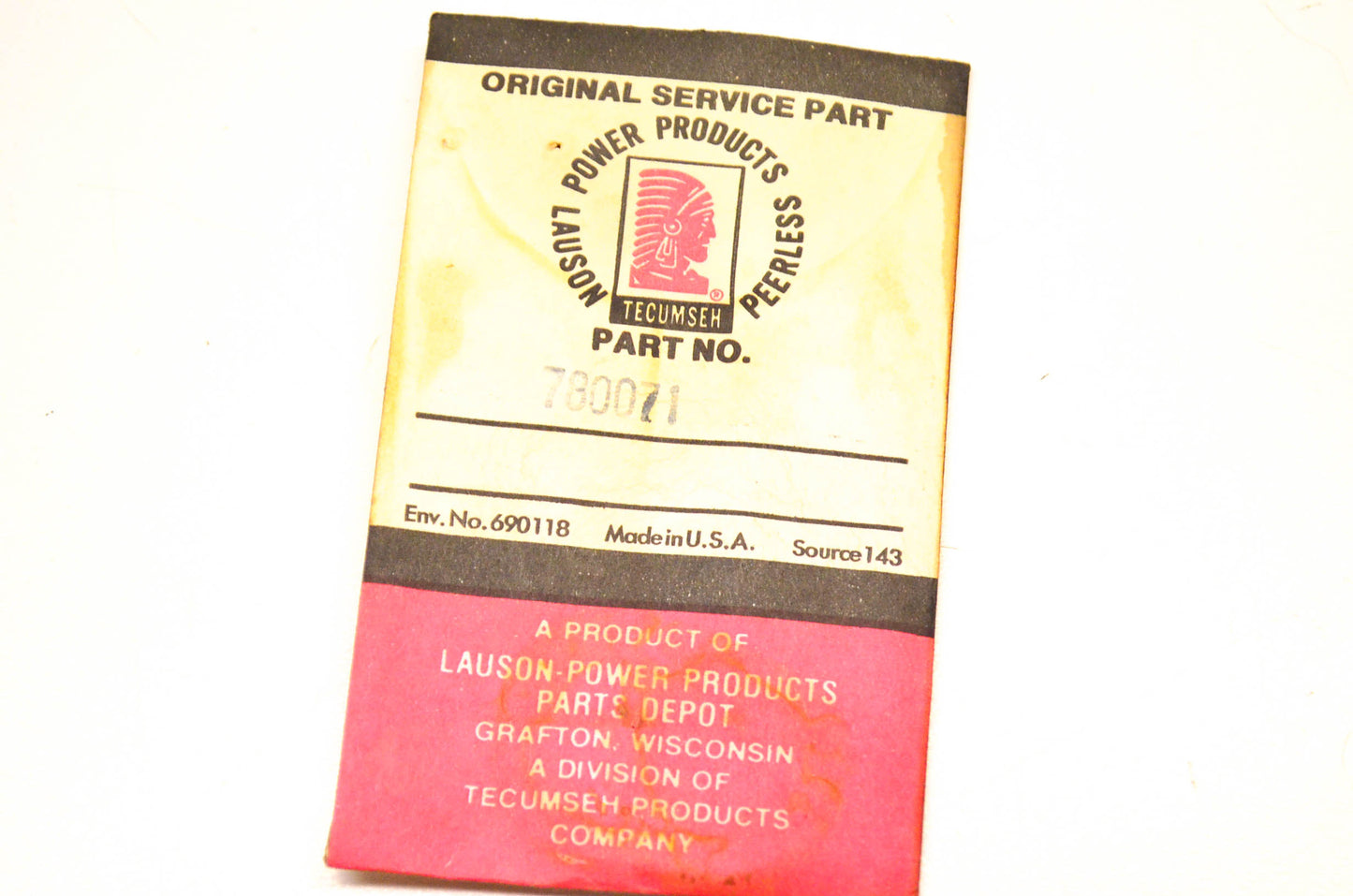 Tecumseh 780071 Thrust Bearing NOS