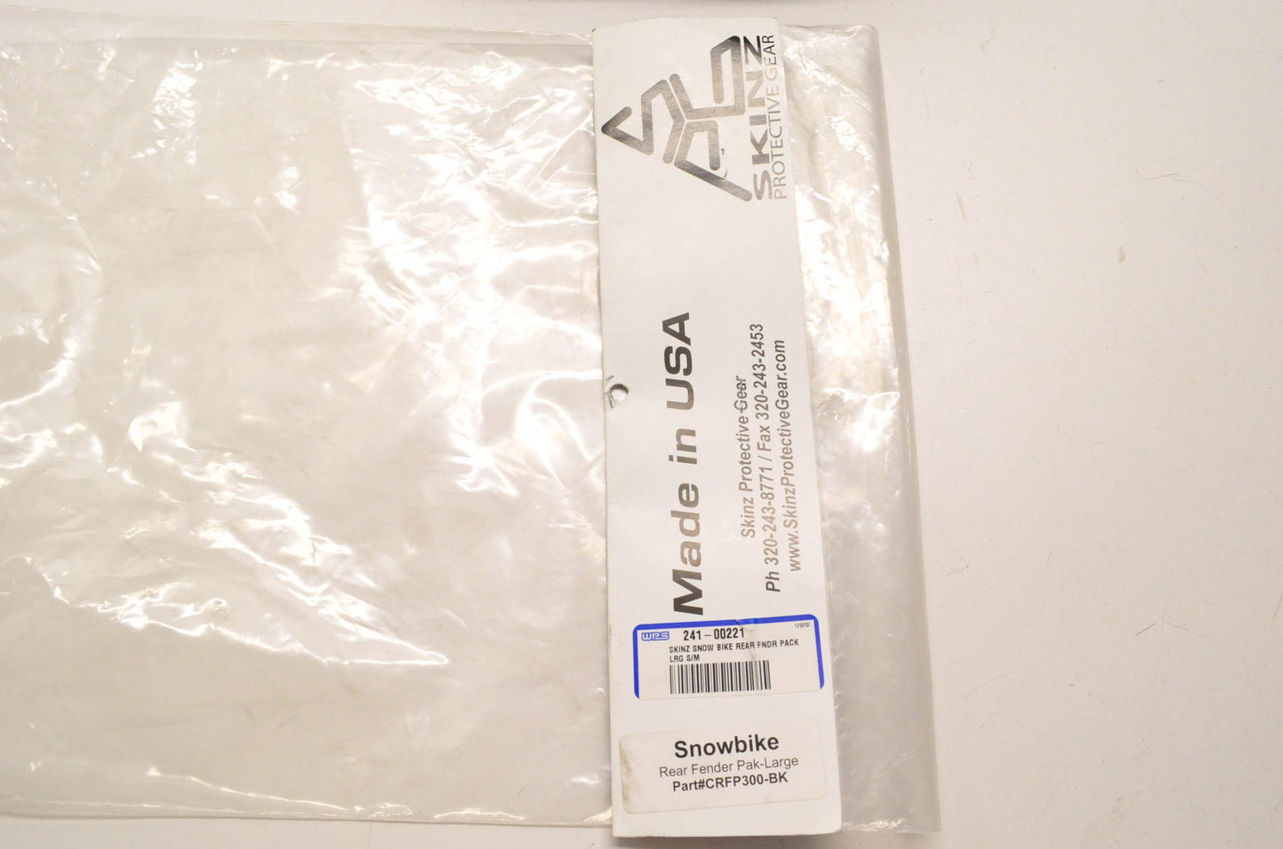 Skinz CRFP300-BK, 241-00221 Large Rear Fender Pack Assembly NOS