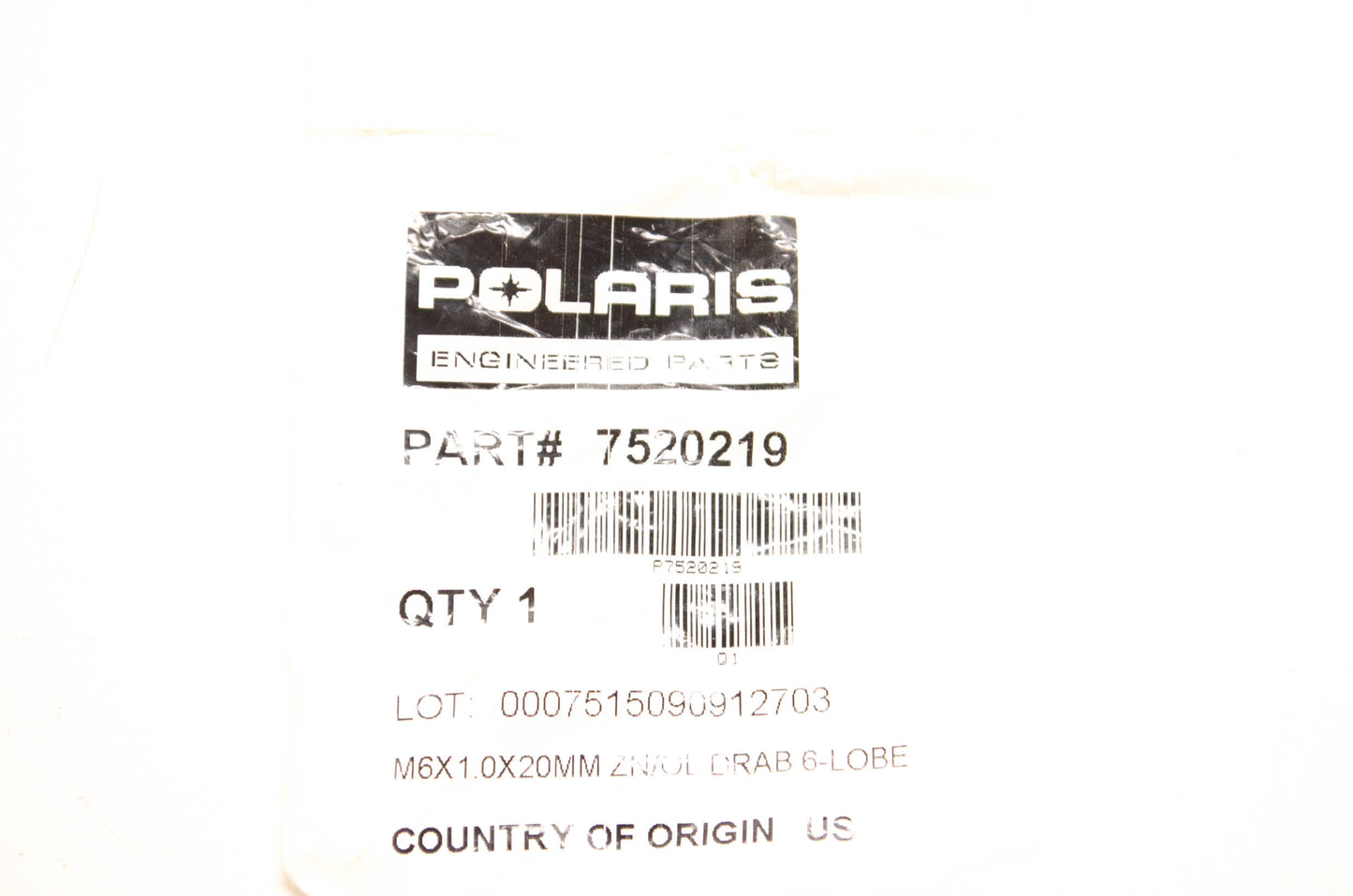 New OEM Polaris 7520219 Screw NOS