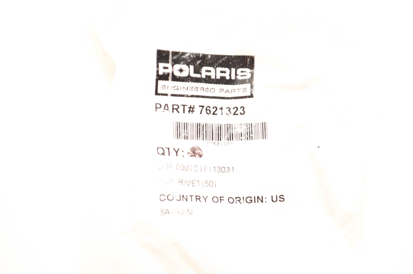 New OEM Polaris 7621323 Pop Rivet Qty 10 NOS