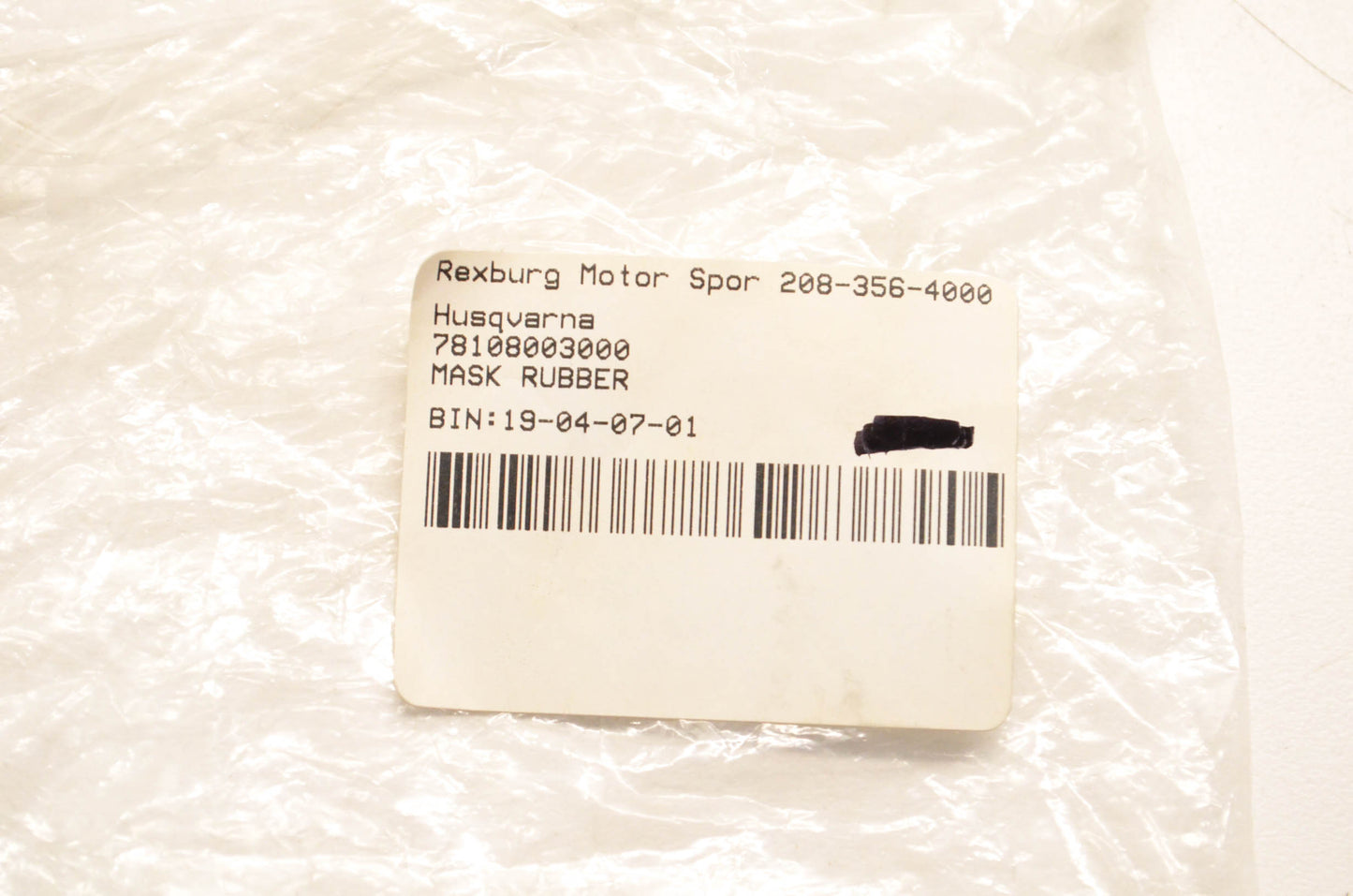 New OEM KTM 78108003000 Rubber Mask NOS