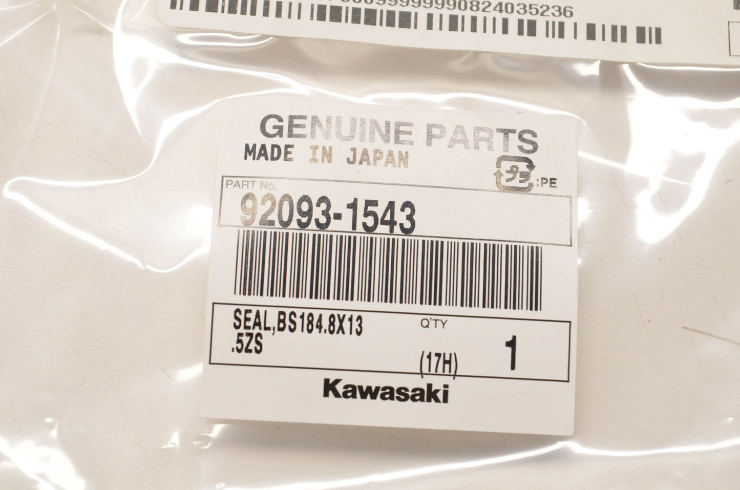 New OEM Kawasaki 92093-1543 Brake Drum Seal NOS