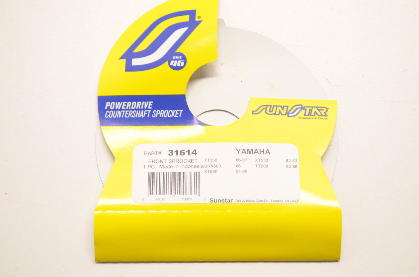 Sunstar 31614, 1-31614 Front Sprocket NOS
