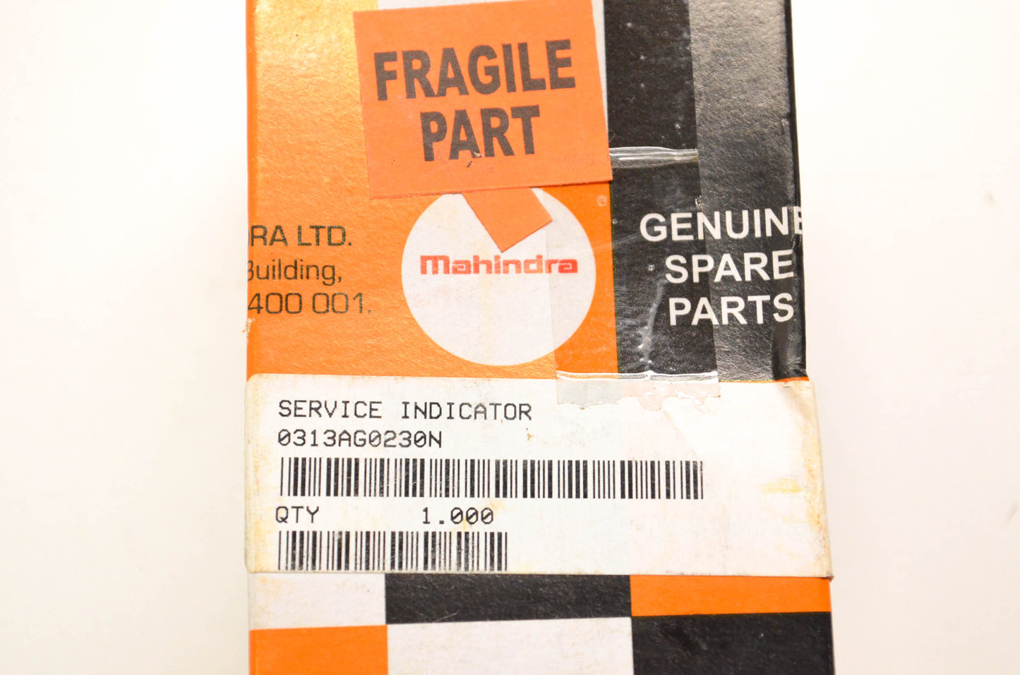 Mahindra 0313AG0230N Service Indicator Air Filter NOS