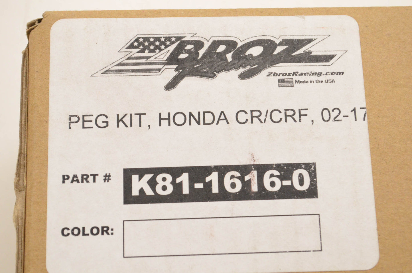 Zbroz Racing K81-1616-0, 249-71616 Double Threat Snow Bike Footpeg Kit NOS