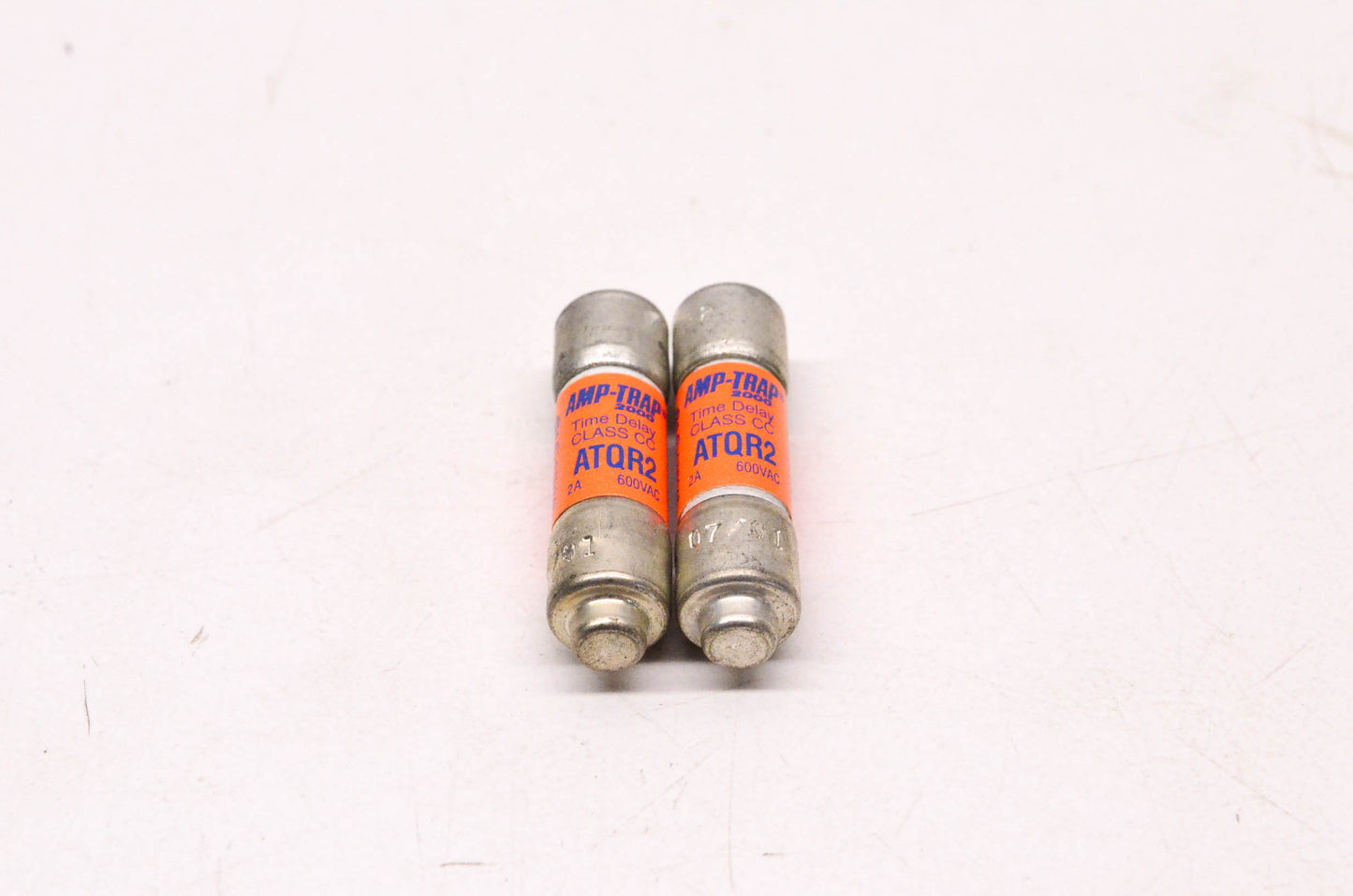 Ferraz Shawmut ATQR2 2 Amp 600 Volt Time Delay Class CC Fuse Qty 2 NOS
