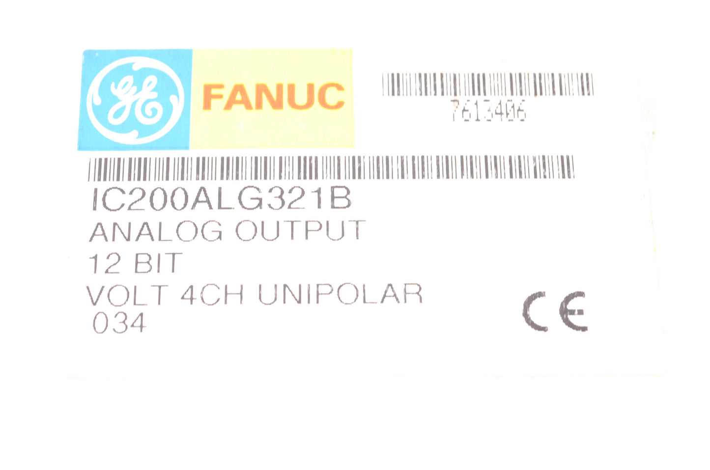 General Electric IC200ALG321B 4-Point 12-Bit Analog Output NOS