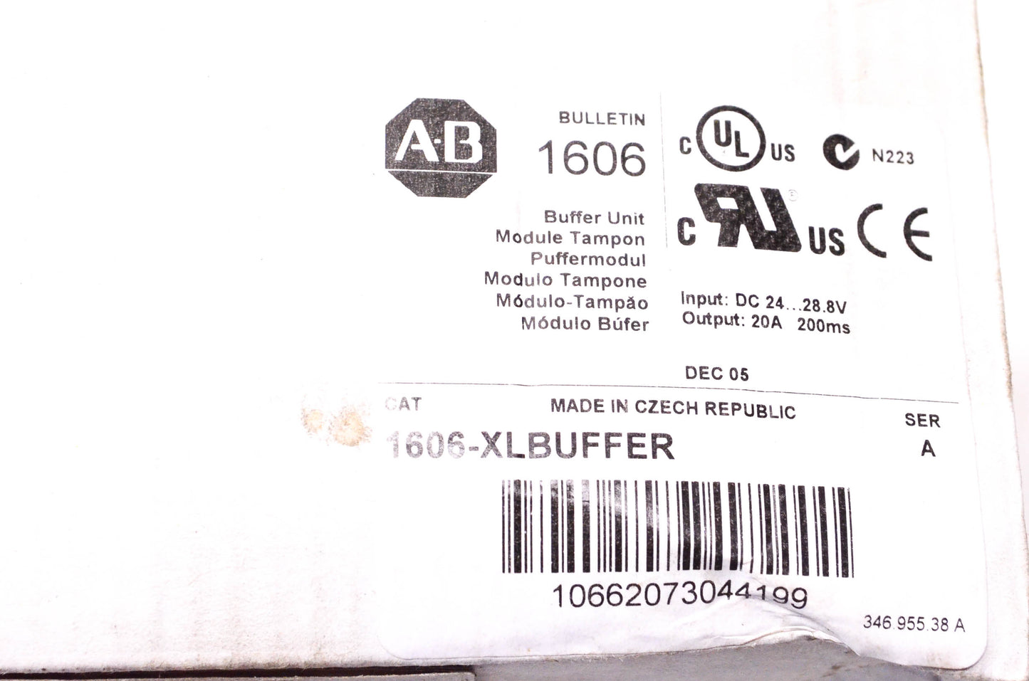 Allen Bradley 1606-XLBUFFER Buffer Unit NOS