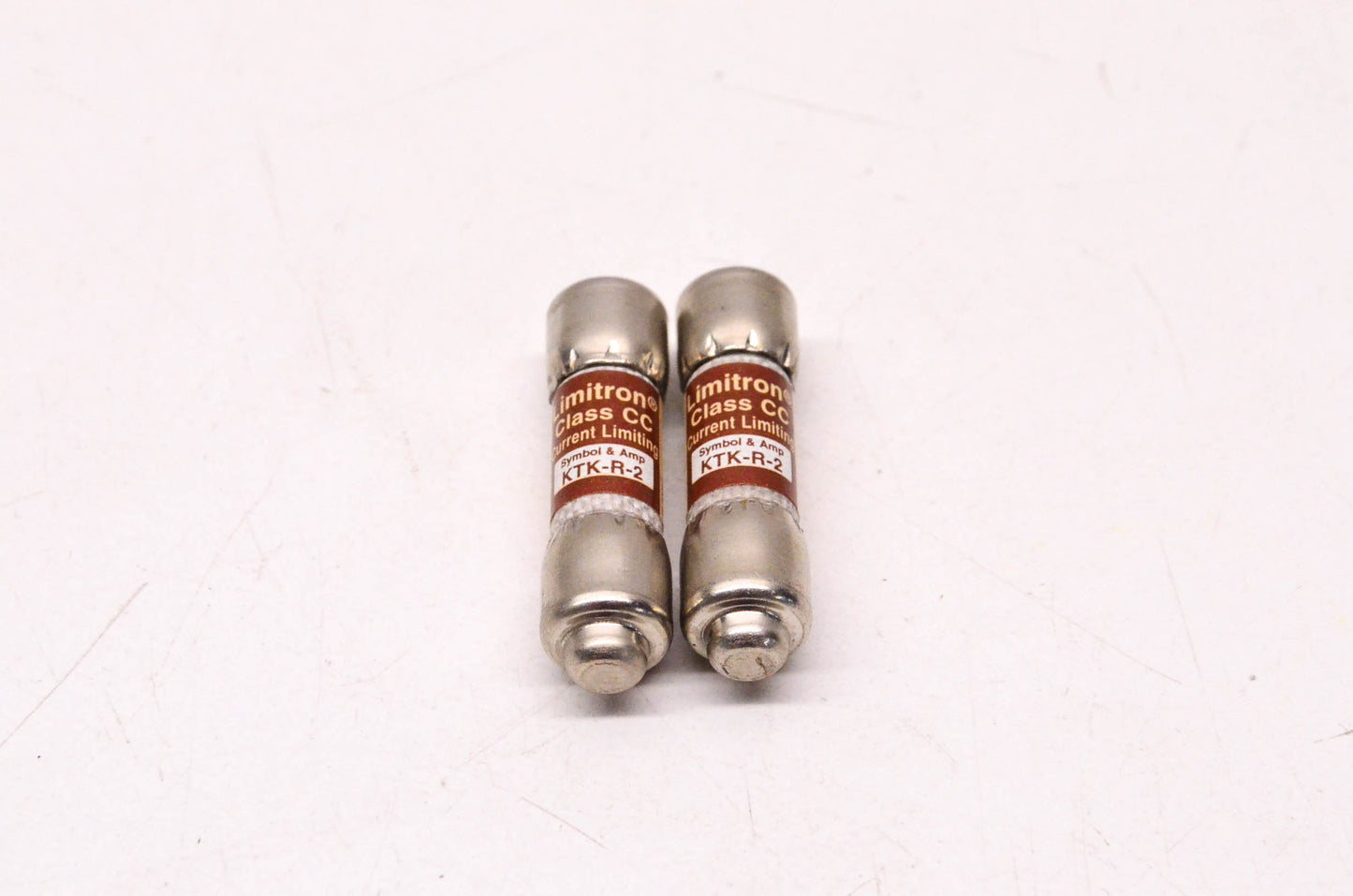 Cooper Bussmann KTK-R-2 2 Amp 600 Volt Fast-Acting Fuses Qty 2 NOS