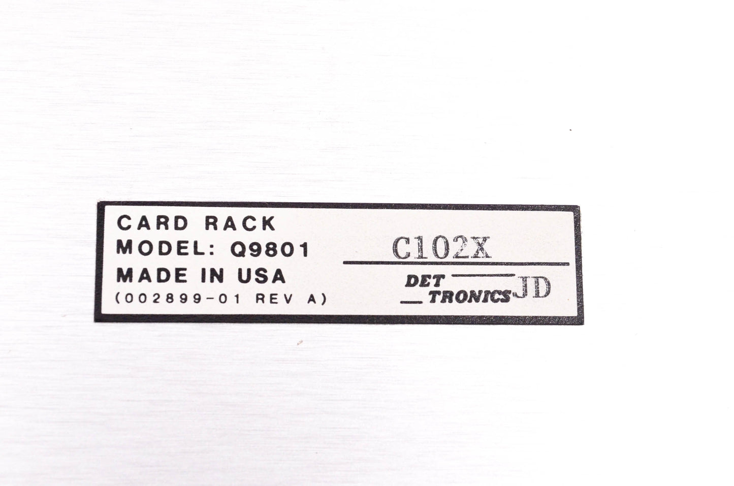 Det Tronics Q9801-C102X Flame Module NOS