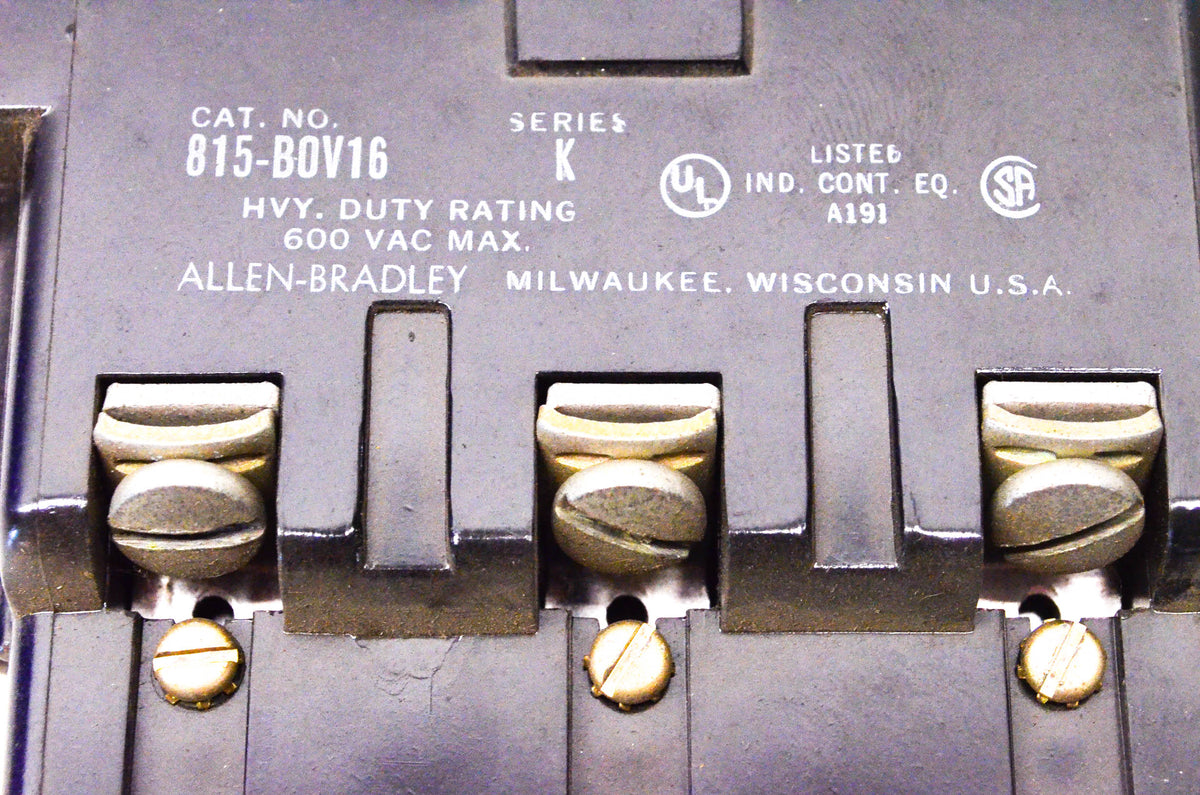 Allen Bradley 815-B0V16 Overload Relay NOS
