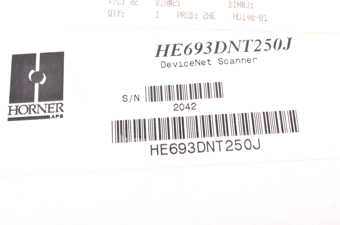 Horner HE693DNT250J DeviceNet Master Scanner NOS