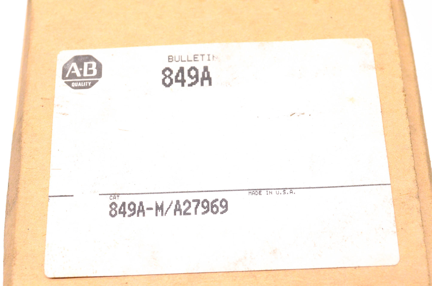 Allen Bradley 849A-M/A27969 Timing Relay NOS