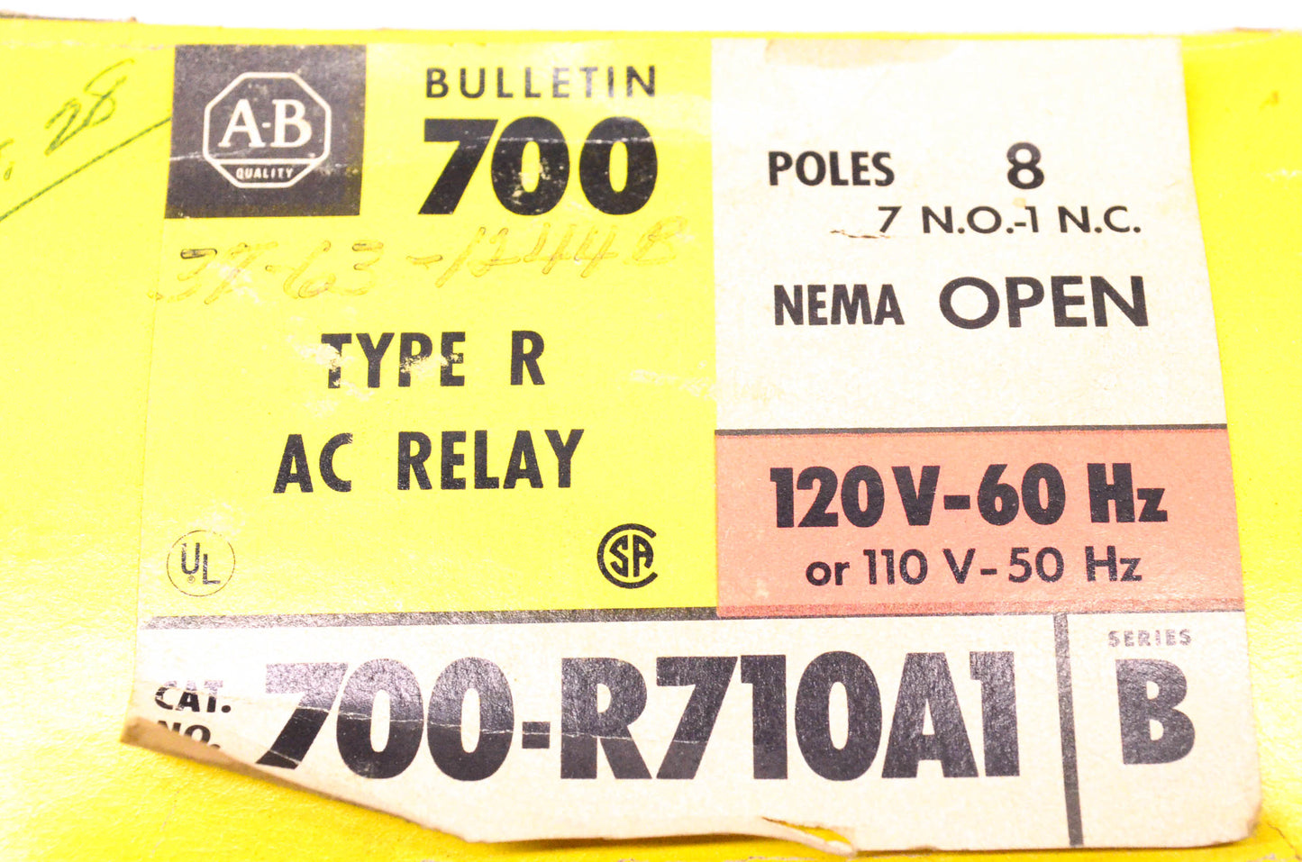 Allen Bradley 700-R710A1 Relay NOS