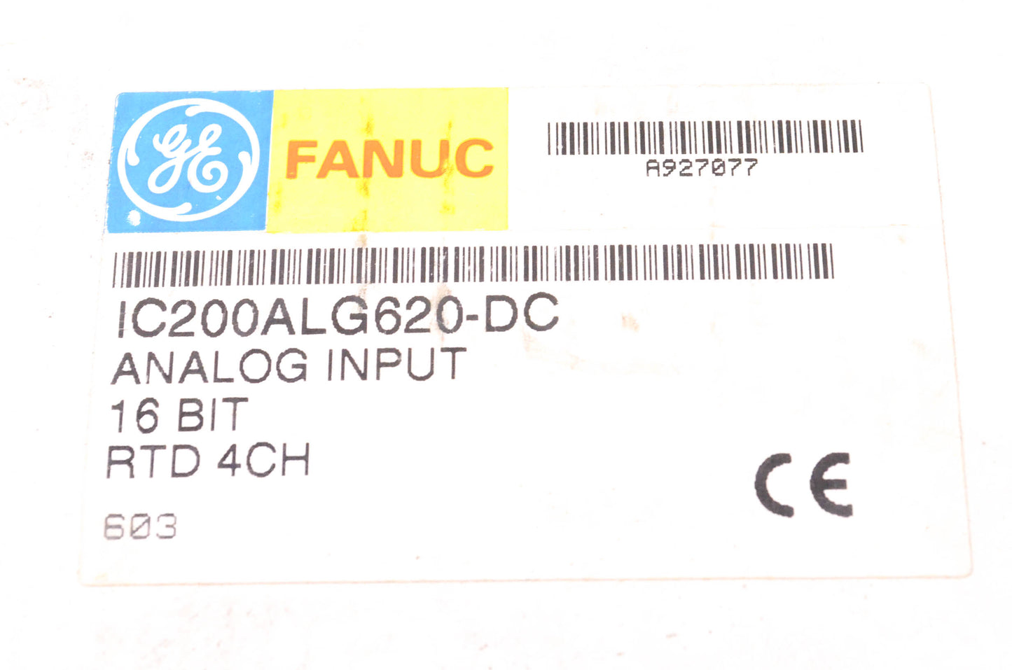 General Electric IC200ALG620-DC 16 Bit Analog Input RTD 4 Channel NOS