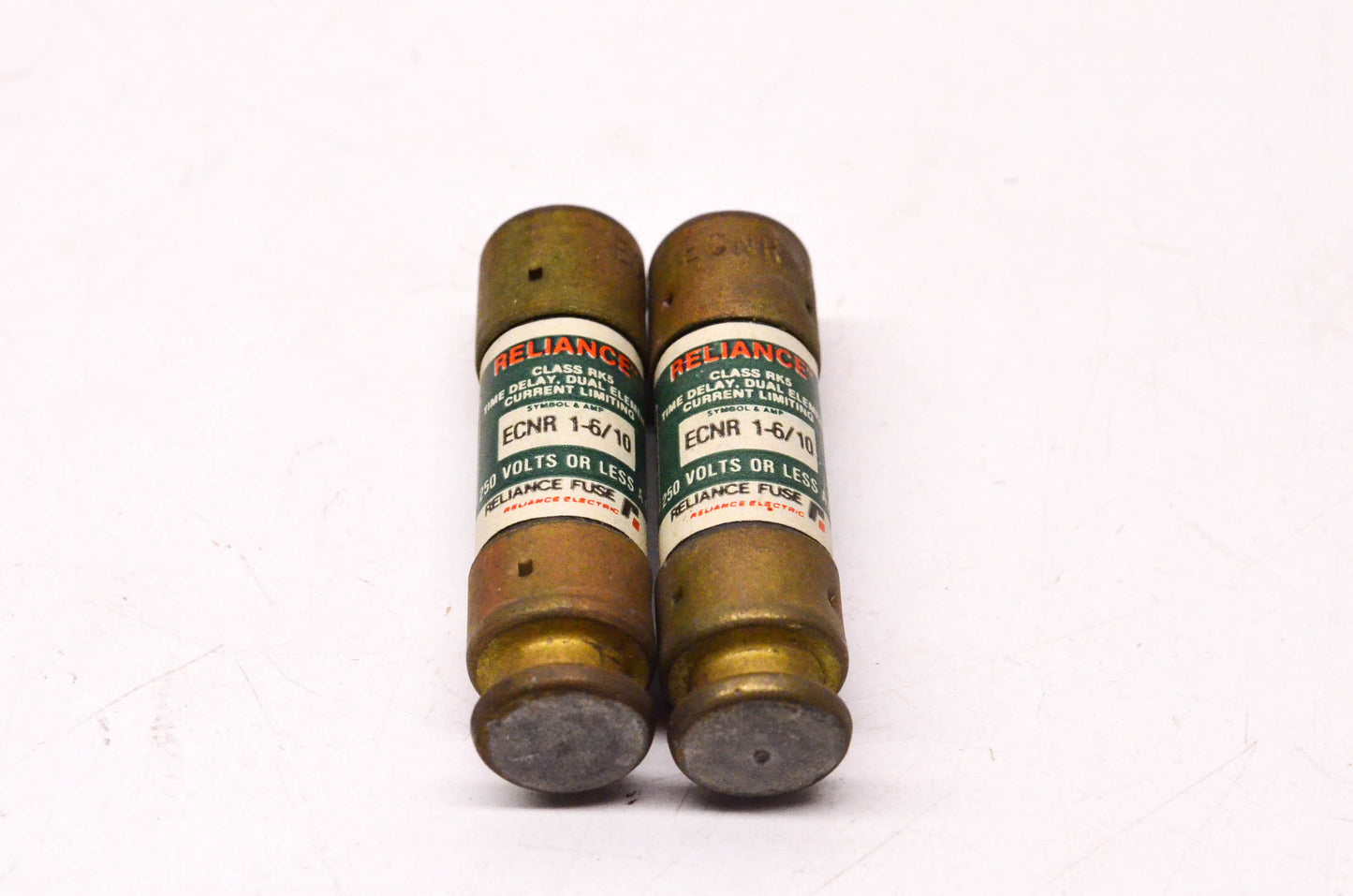 Reliance 1 6/10 Amp 250v Dual Element Time Delay Current Limiting Fuse Qty 2 NOS