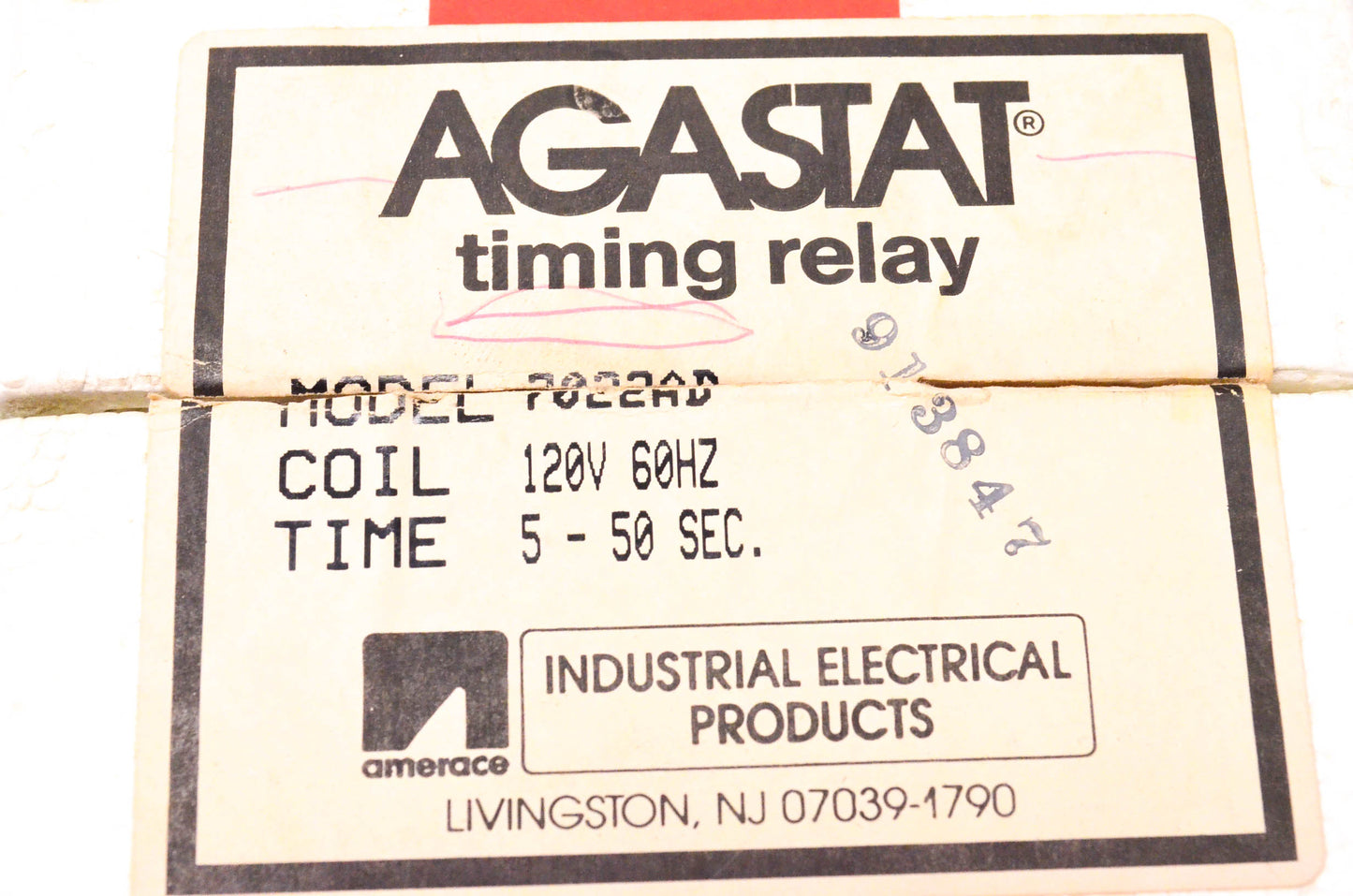 Agastat 7022AD Timing Relay NOS