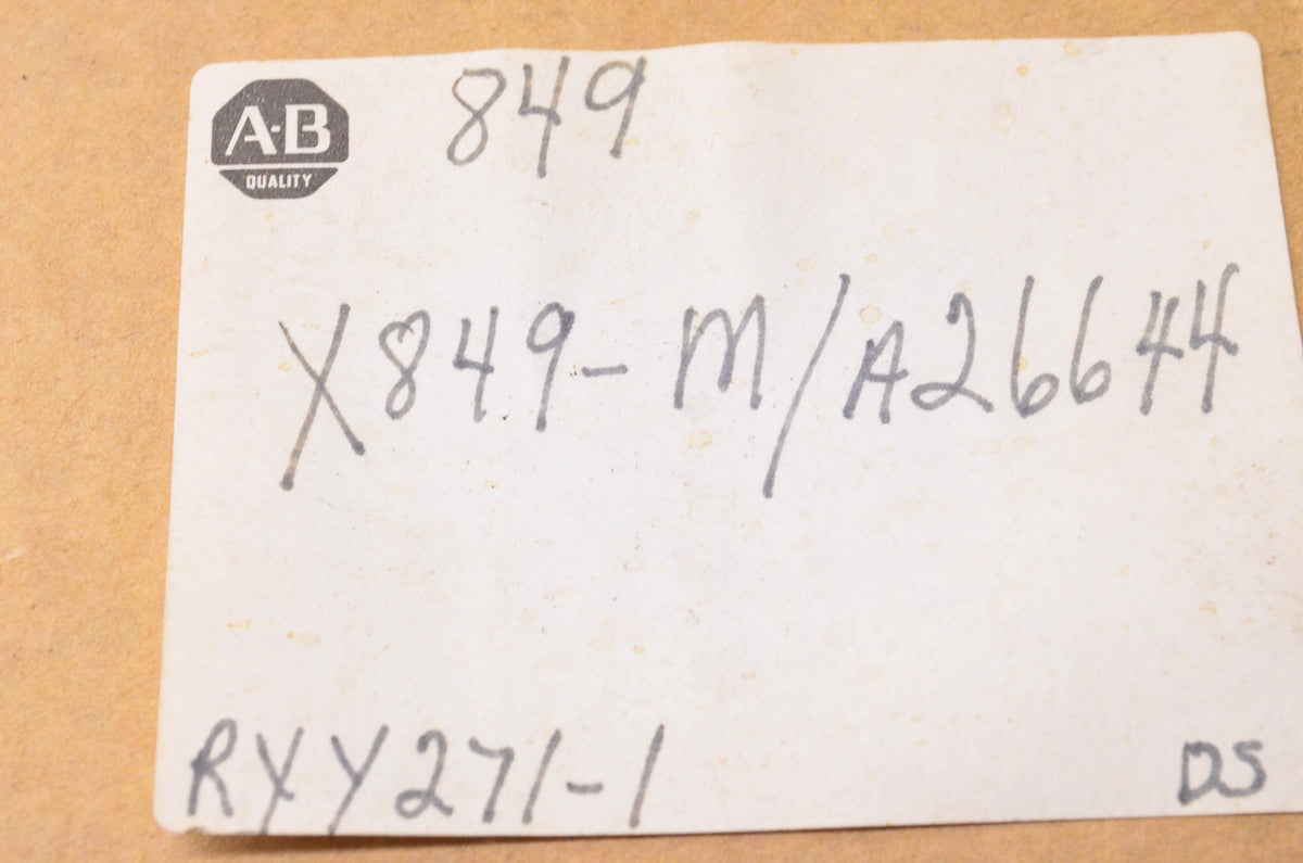 Allen Bradley X849-M/A26644 Timing Relay NOS