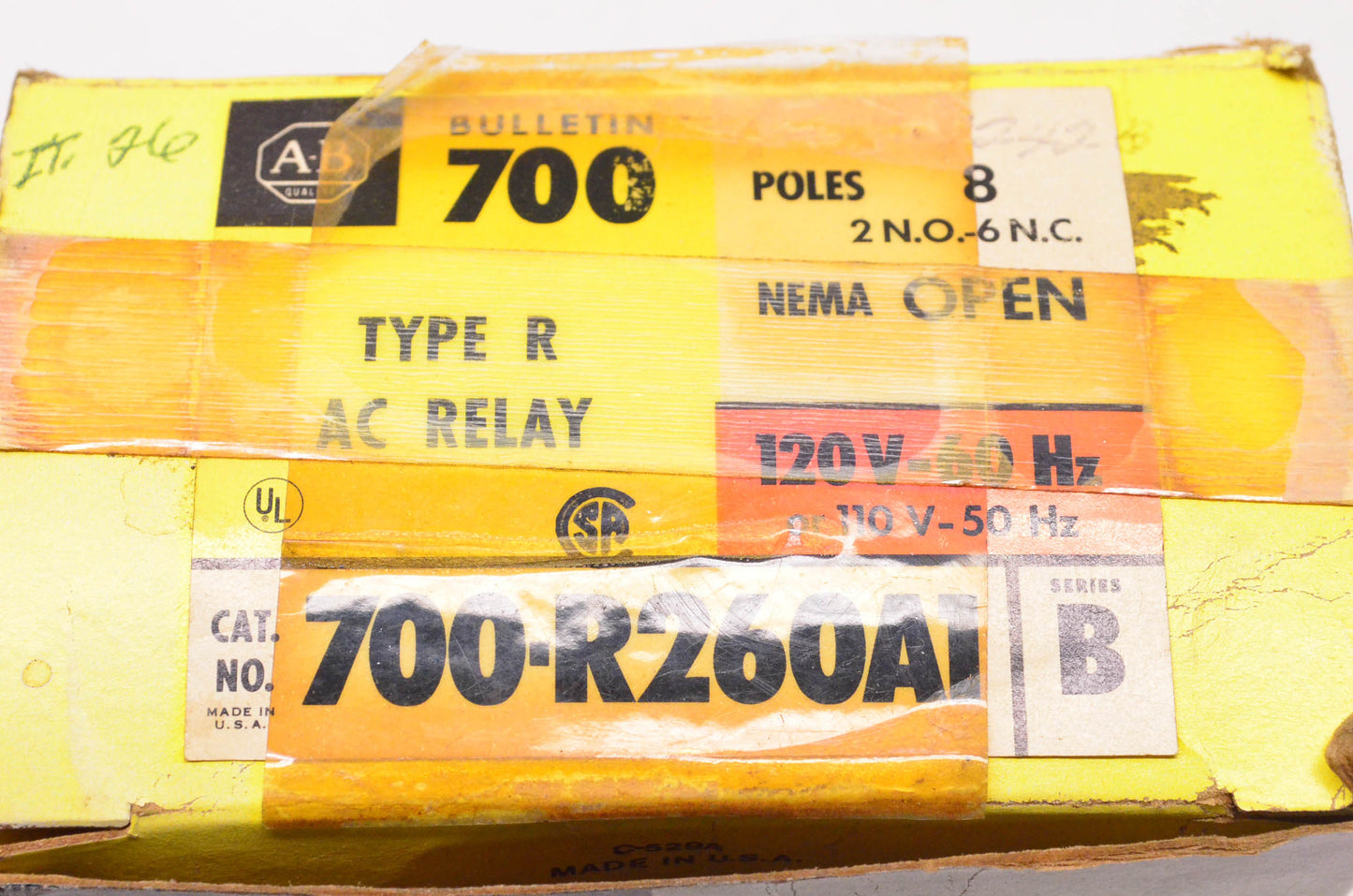 Allen Bradley 700-R260A1 Type R AC Relay NOS
