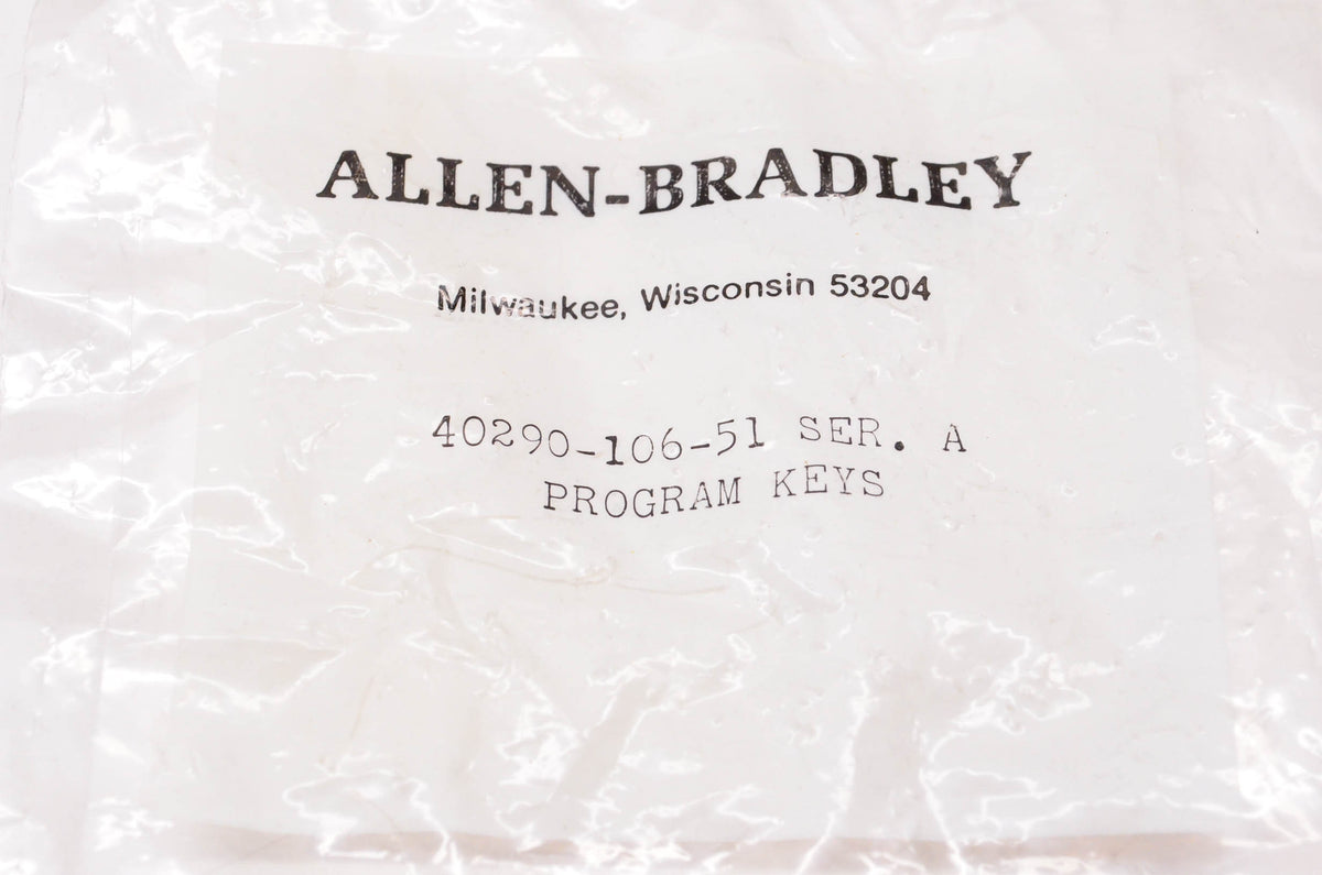 Allen Bradley 40290-106-51 Program Keys Qty 8 NOS