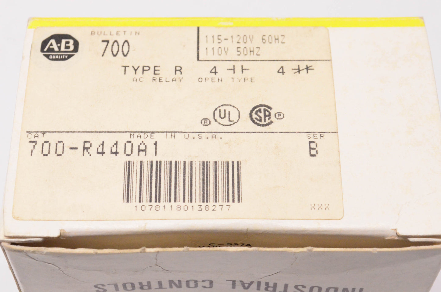 Allen Bradley 700-R440A1 Type R AC Relay NOS