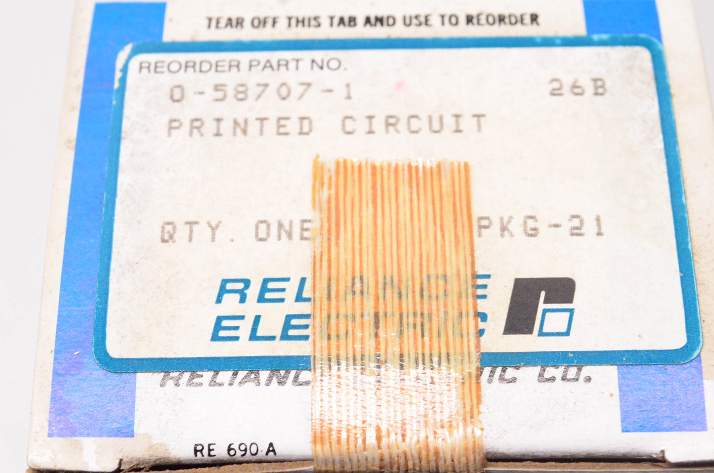 Reliance Electric 0-58707-1 Terminal Board NOS