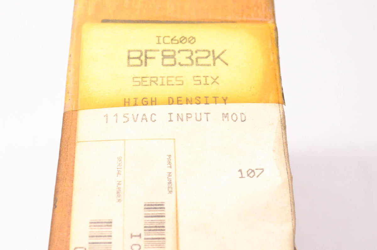 General Electric IC600BF832K 115 Volt AC Input Module NOS