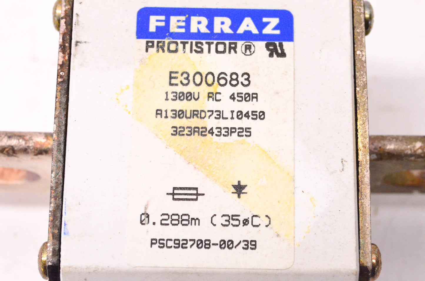 Ferraz E300683 1300 Volt AC 450 Amp Fuse NOS