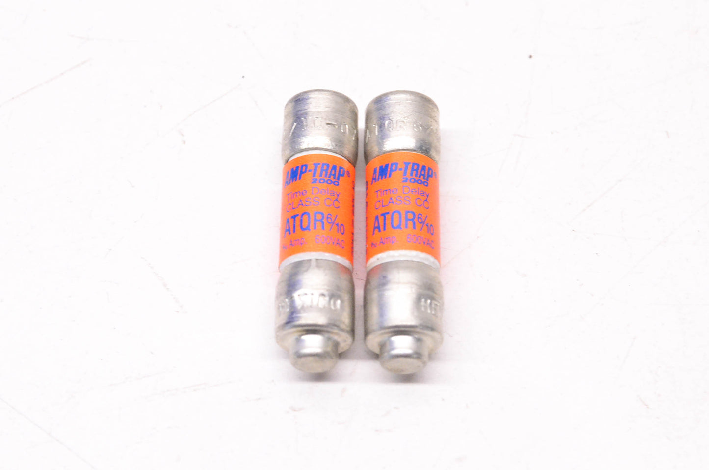Ferraz Shawmut ATQR6/10 .6 Amp 600 Volt AC Time-Delay Amp-Trap Fuse Qty 2 NOS