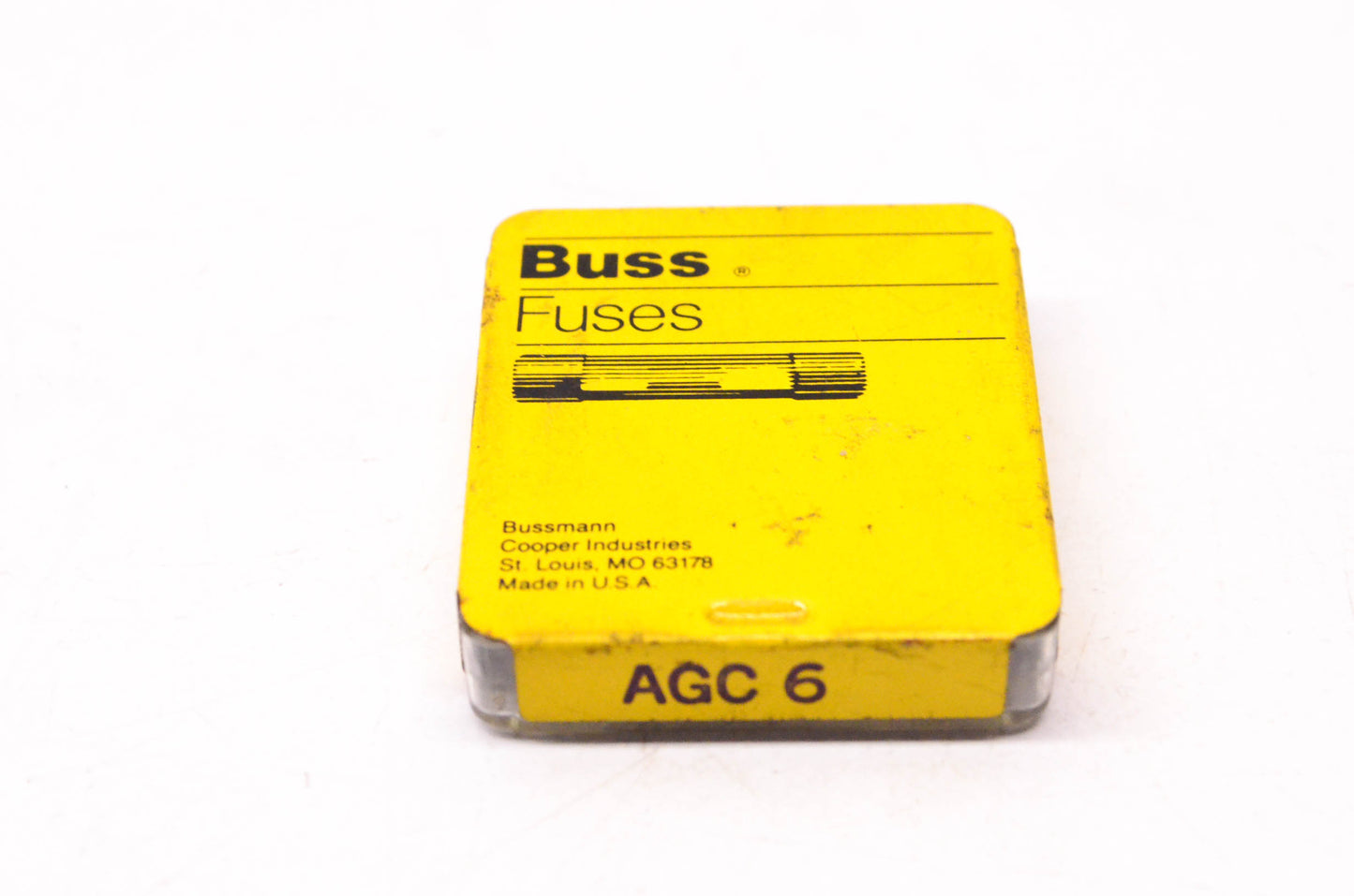 Cooper Bussmann AGC6 Glass Tube Fuses Qty 5 NOS