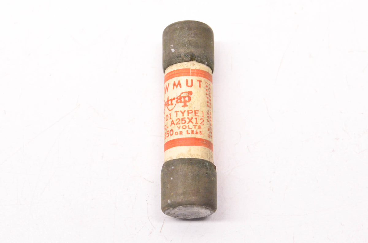 Shawmut A25X12 12 Amp 250 Volt or Less Amp-Trap Fuse NOS