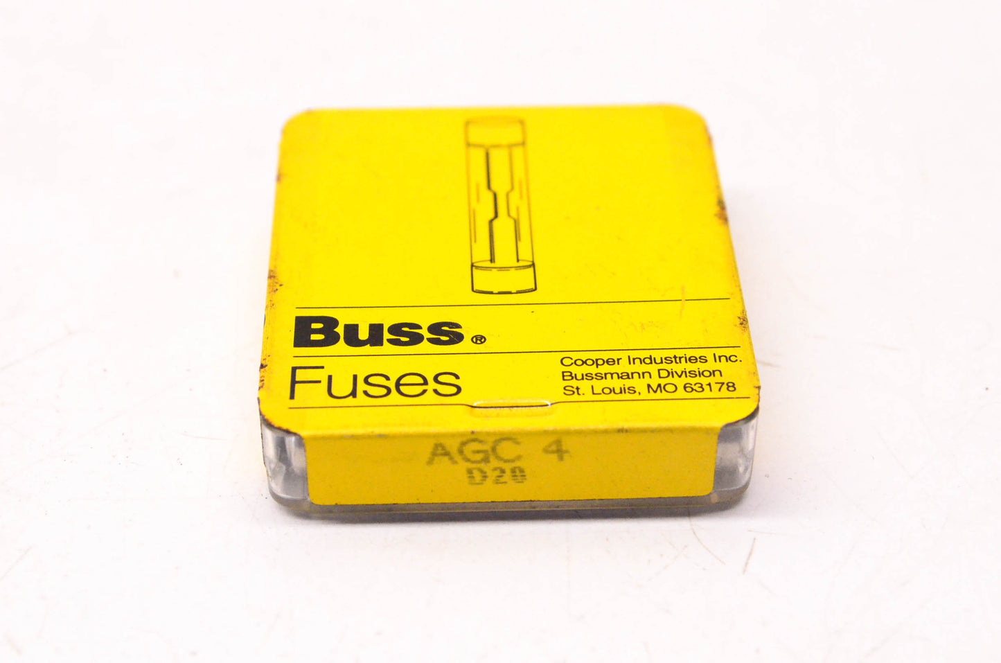 Cooper Bussmann AGC4 4 Amp Glass Tube Fuses Qty 5 NOS