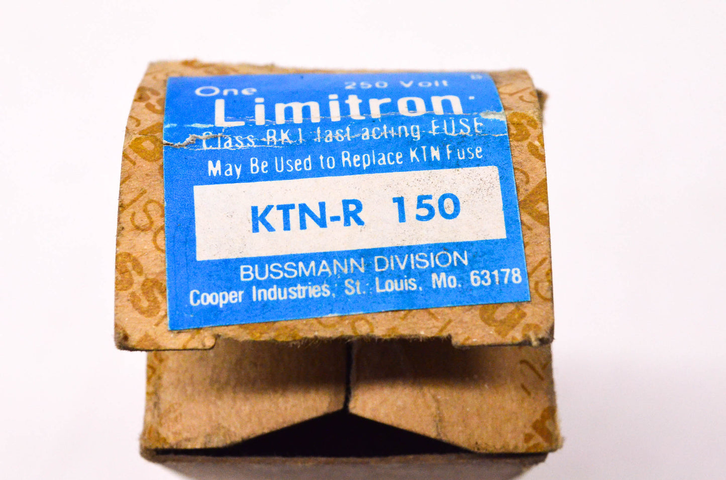 Cooper Bussmann KTN-R150 150 Amp 250 Volt Class RK1 Fast-Acting Fuse NOS