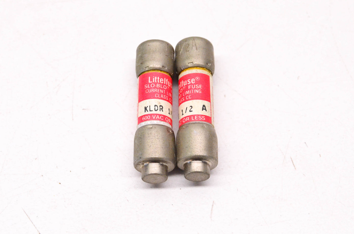 Littelfuse 1/2 Amp 600 Volt AC or Less Class CC Current Limiting Fuse Qty 2 NOS