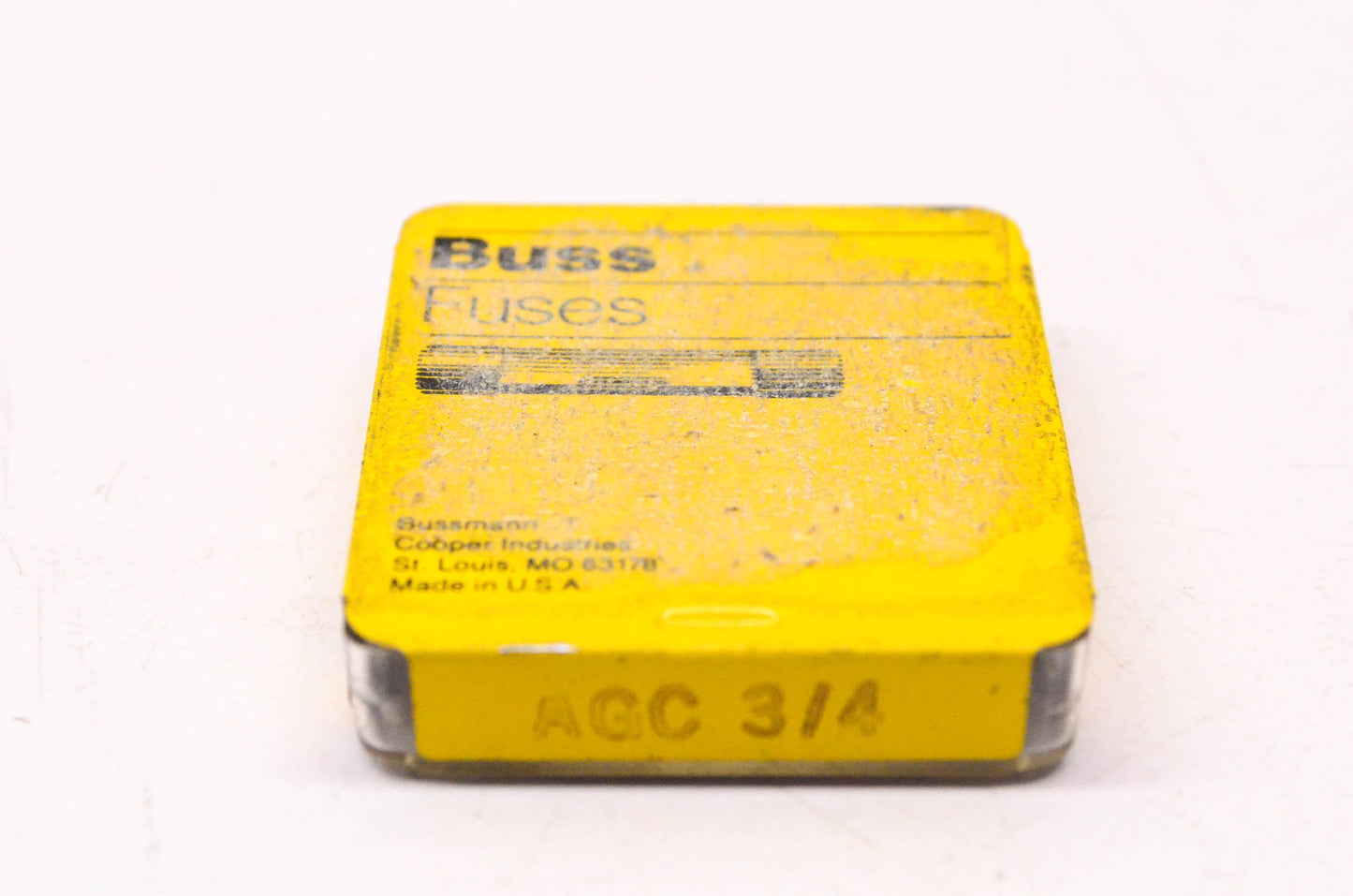 Cooper Bussmann AGC-3/4 3/4 Amp 250 Volt AC Glass Tube Fuse Qty 3 NOS