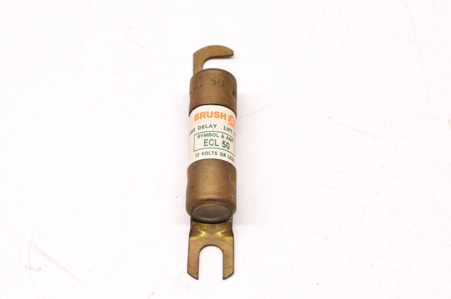 Brush ECL-50 50 Amp 72 Volts or Less Time Delay Fuse NOS