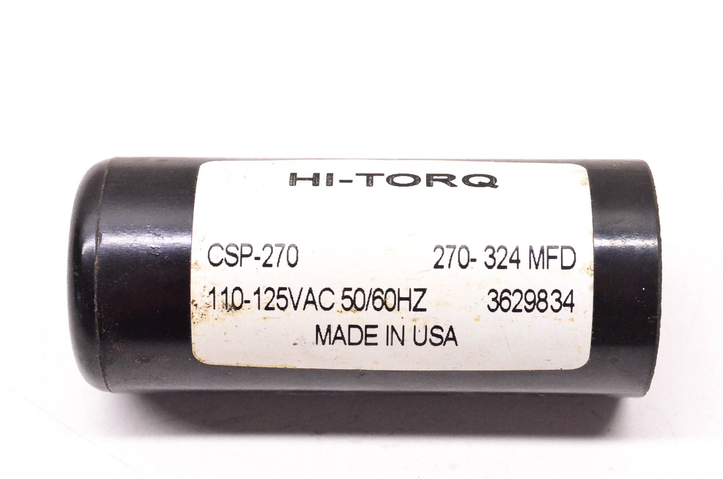 Hi-Torq CSP-270 110-125 VAC 50/60HZ Start Capacitor NOS